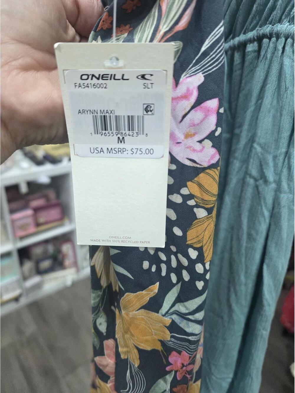 O'Neill Arynn Maxi Dress Medium - Picture 7 of 7